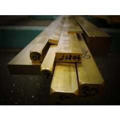 sárgaréz 20x8 mm laposrúd