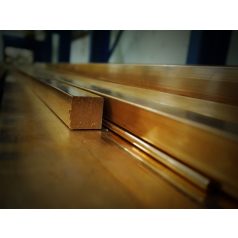 vörösréz 100x5 mm laposrúd