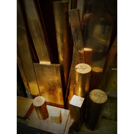 vörösréz 40x10 mm laposrúd