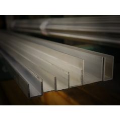 Alumínium U profil 20x20x1,5 mm - 1,7 méteres profilvég