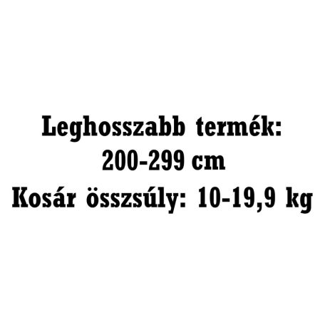 Szállítási felár - 200-299 cm; 10-19,9 kg