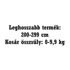 Szállítási felár - 200-299 cm; 0-9,9 kg