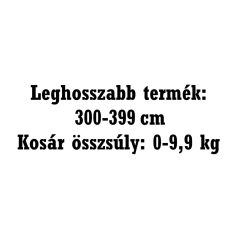 Szállítási felár - 300-399 cm; 0-9,9 kg