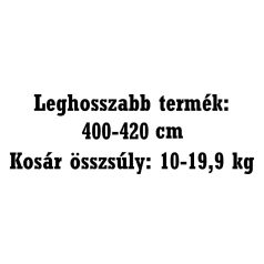 Szállítási felár - 400-420 cm; 10-19,9 kg